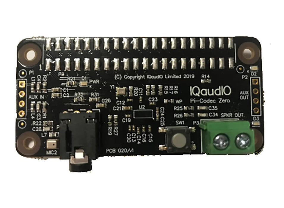 IQaudio Codec Zero Ljudkort för Raspberry Pi Zero
