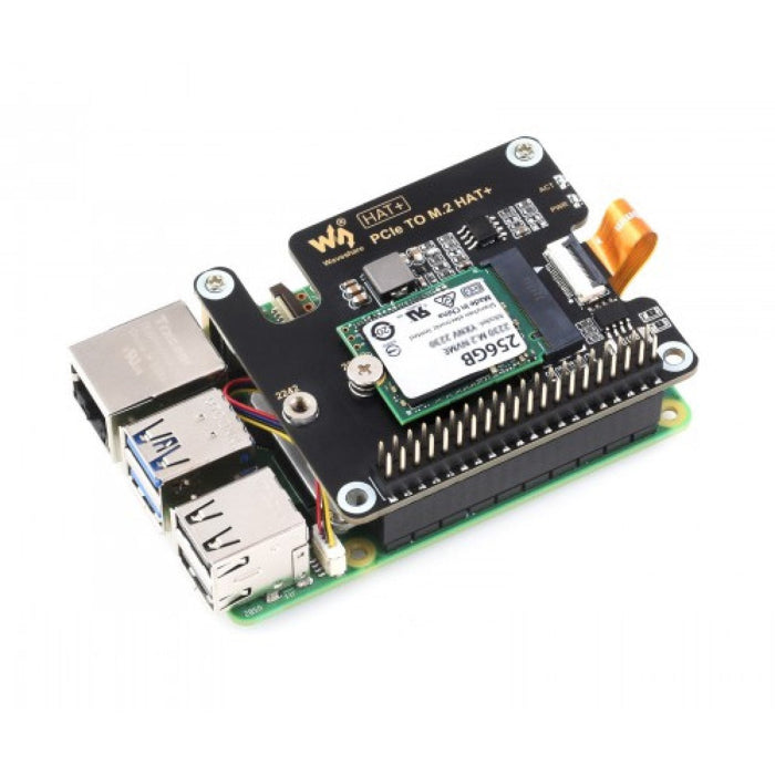 PCIe to M.2 Adapter HAT for Raspberry Pi 5 – NVMe Protocol Support
