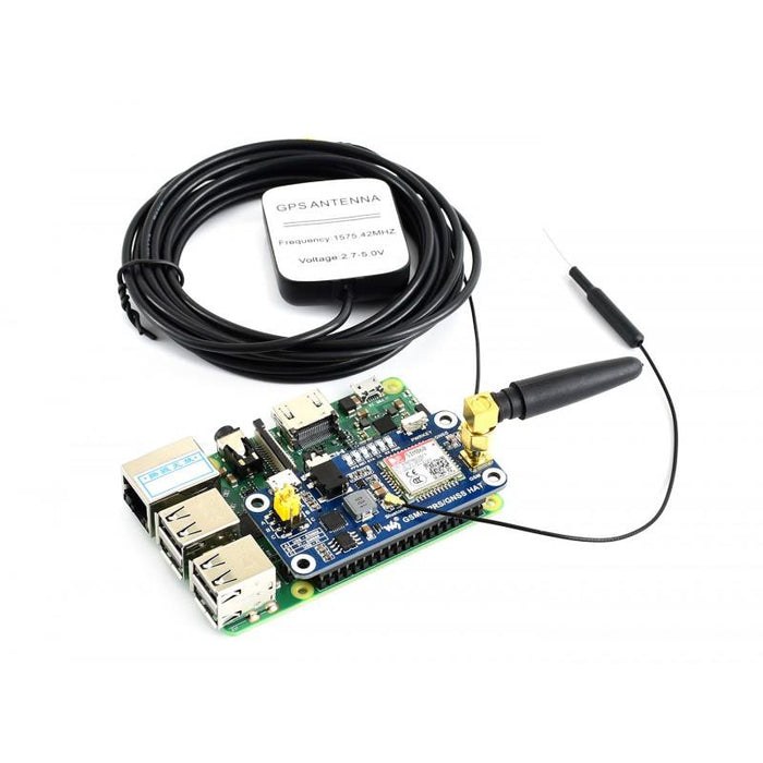 GPRS / GSM / GNSS / Bluetooth HAT för Raspberry Pi