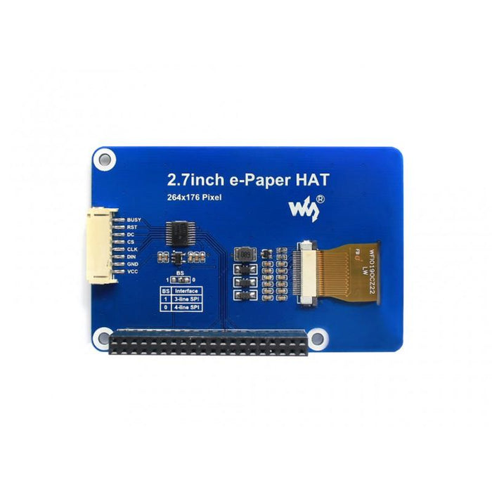 3-färg 264x176p 2,7-tums E-bläckskärm HAT för Raspberry Pi och Jetson Nano