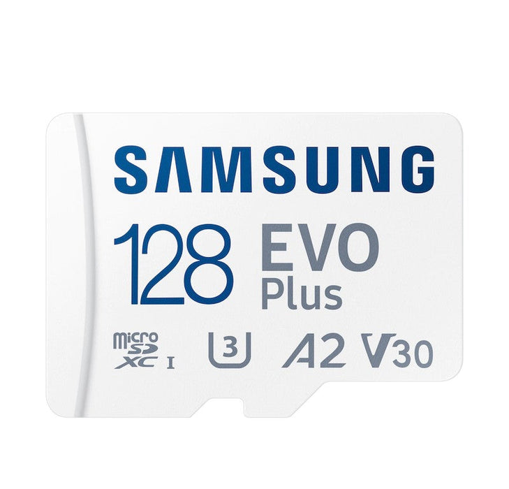 Samsung EVO Plus Micro SD 128 GB Memory Card (Temp./Water/Magnet/X-Ray Proof)