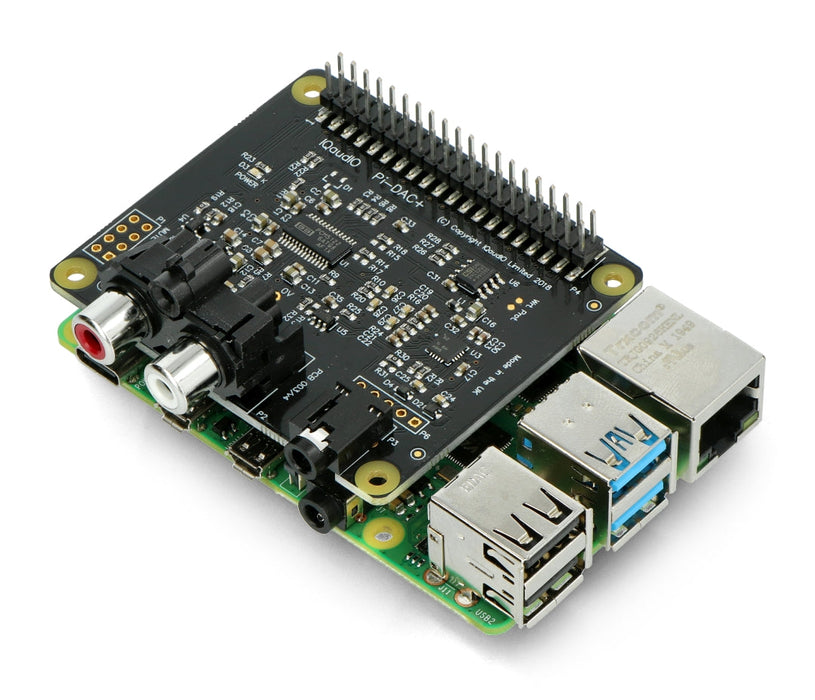 IQaudio DAC+ Sound Card HAT for Raspberry Pi PCM5122 DAC TPA6133A Amplifier