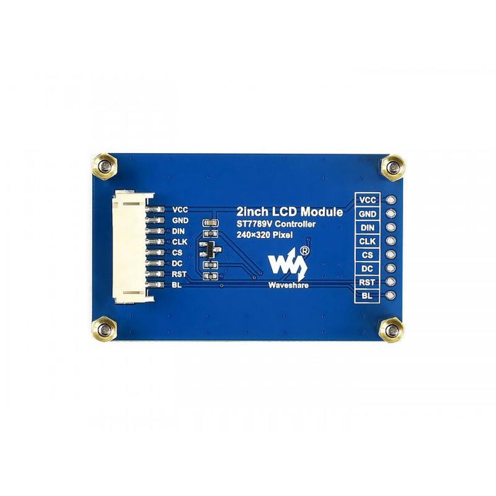 240x320p 2,0 tum RGB IPS LCD 262K ST7789 Driver SPI -gränssnitt 3,3 V låg effekt