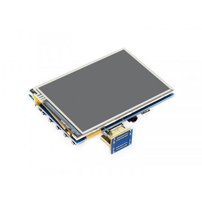 480x320p 3,5 tums IPS Resistive Touch HDMI LCD för Raspberry Pi med Touch Pen och kylfläns