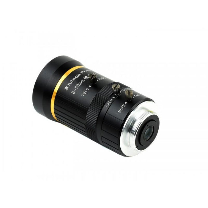 8 till 50 mm zoomobjektiv med C -fäste för Raspberry Pi kamera av hög kvalitet