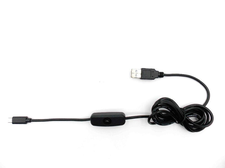 USB till mikro USB-laddningskabel med PÅ / AV-omkopplare