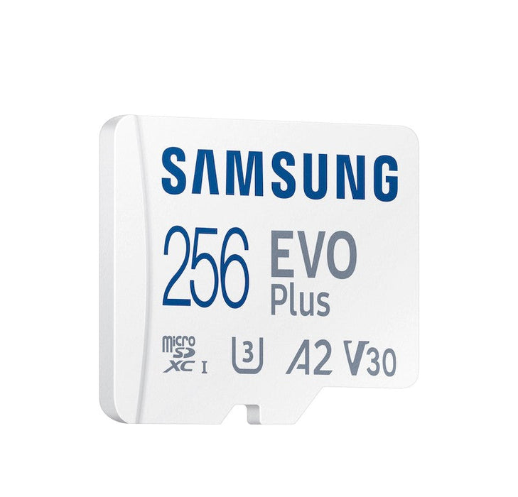 256 GB Samsung EVO Plus SDXC Micro SD 4K -minneskort