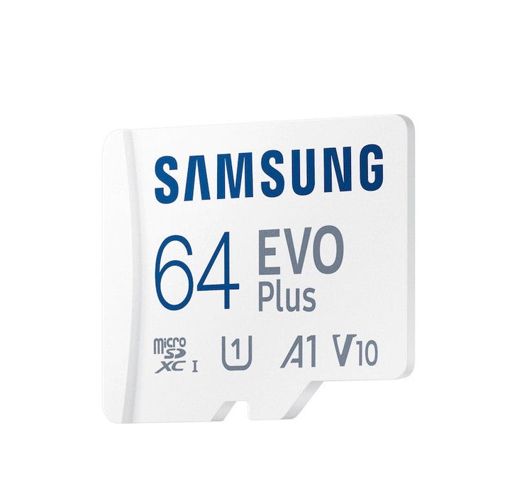 Samsung EVO Plus Micro SD 64 GB Memory Card (Temp./Water/Magnet/X-Ray Proof)