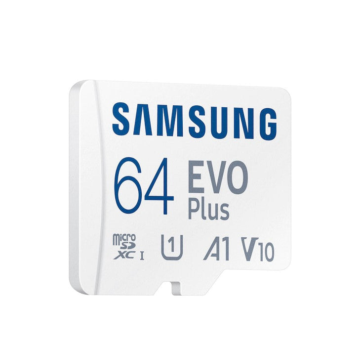 Samsung EVO Plus Micro SD 64 GB Memory Card (Temp./Water/Magnet/X-Ray Proof)