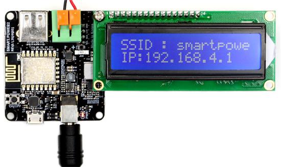 Odroid SmartPower2 15V 4A strömförsörjning I2C LCD ESP12E WiFi USB -kabel DC -kontakter