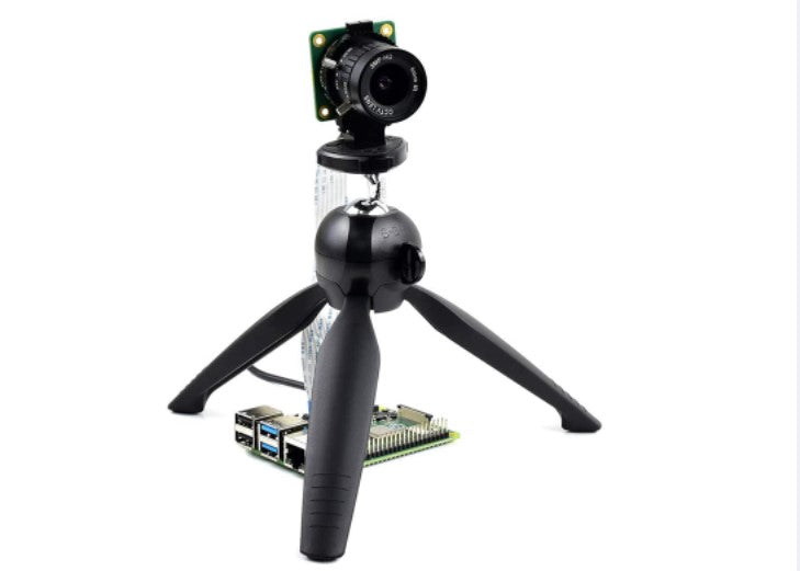 Bärbart ministativ med 360 graders rotation fungerar med Raspberry Pi HQ -kamera