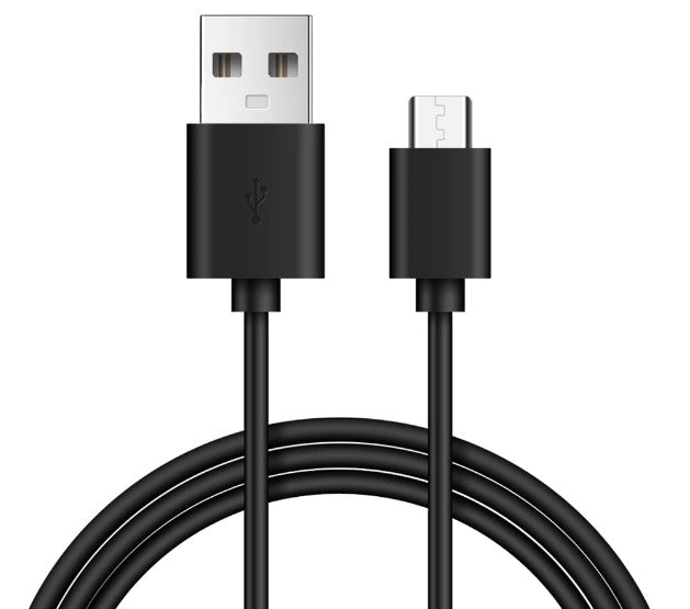 USB till Micro USB Snabbladdning och datakabel 2m lång svart färg