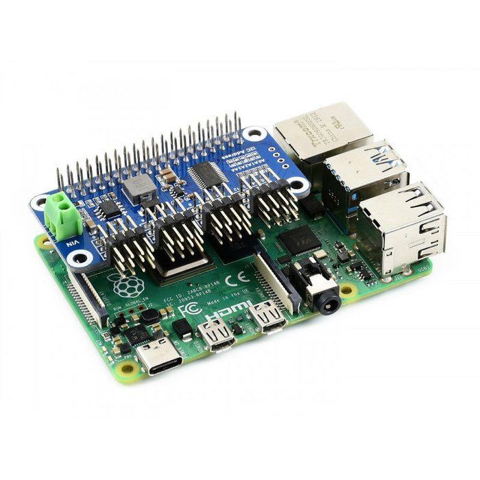 Servo Driver HAT for Raspberry Pi PCA9685 12-Bit 16-Channel Right-Angled Pins I2C