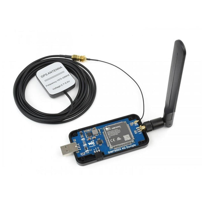 SIM7600GH 4G -dongel med antenn GNSS -positionering globalt bandstöd